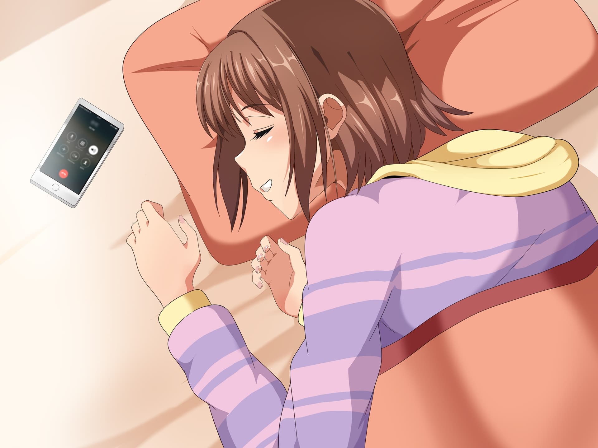 【お試し100円】素直じゃない彼女の初めての寝落ち通話 サンプル画像 2